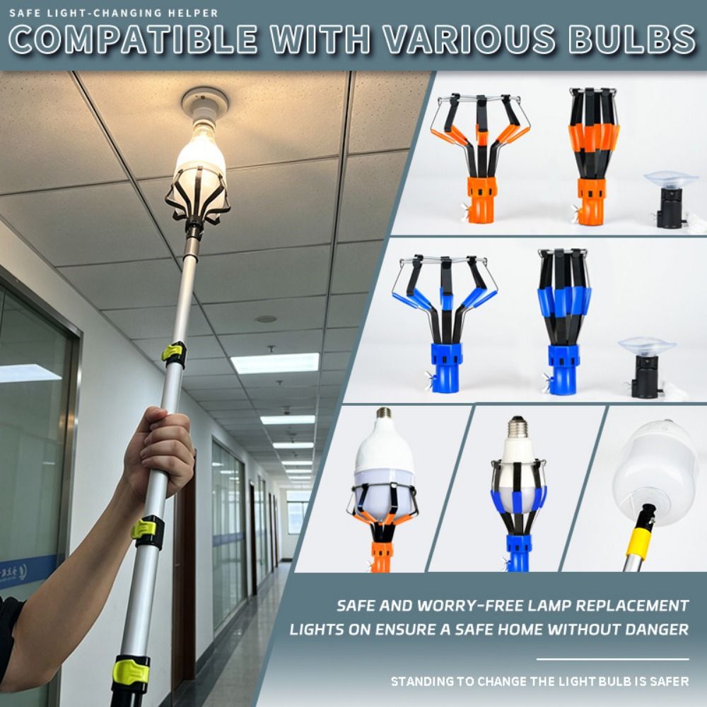 Telescopic Fishing Rod - Cambiador de bombillas profesional, barra telescópica