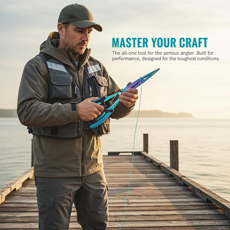 Carbon Fishing Rod - Alicates de Pesca Extensibles de Acero