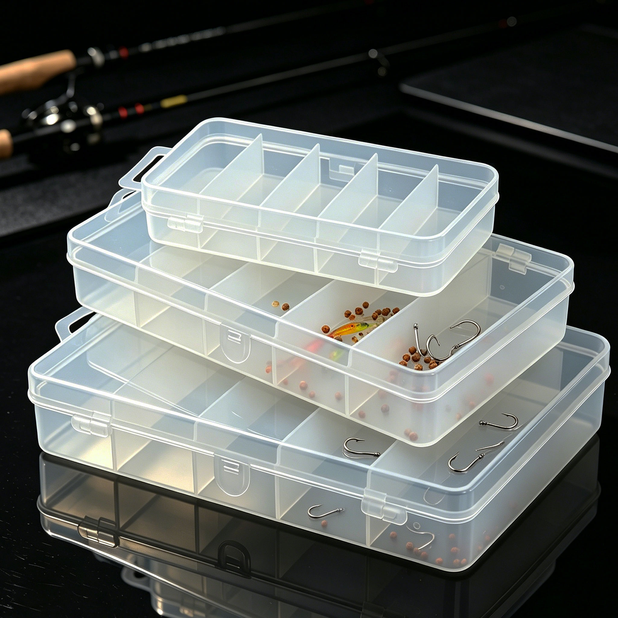 Fishing Equipment Organizer - 1/3 Piezas, 3 Tamaños de Caja