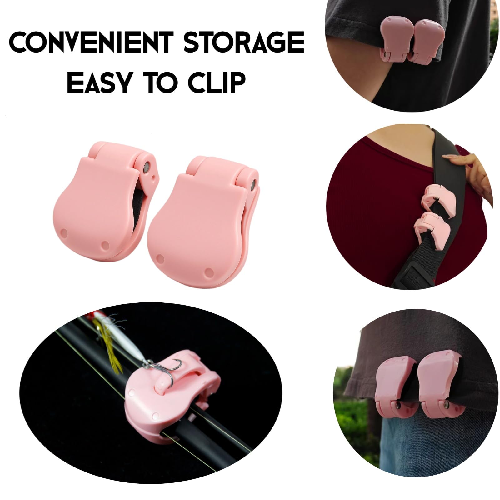 Fishing Rod Glove - 2 Clips de Sujeción Rápida para