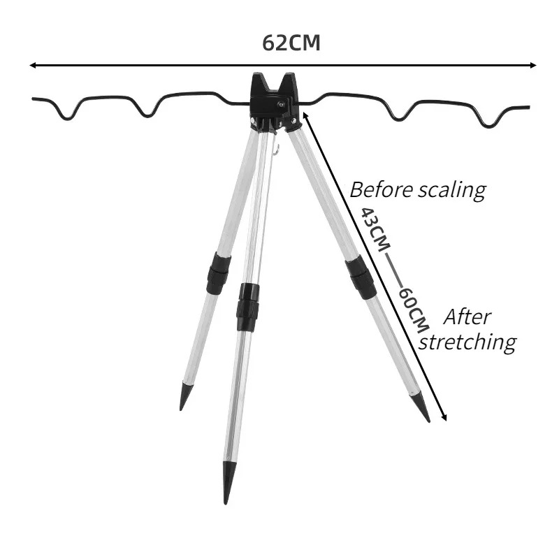 1 Juego de Soporte Triangular  - Telescopic Fishing Rod reseña y precio