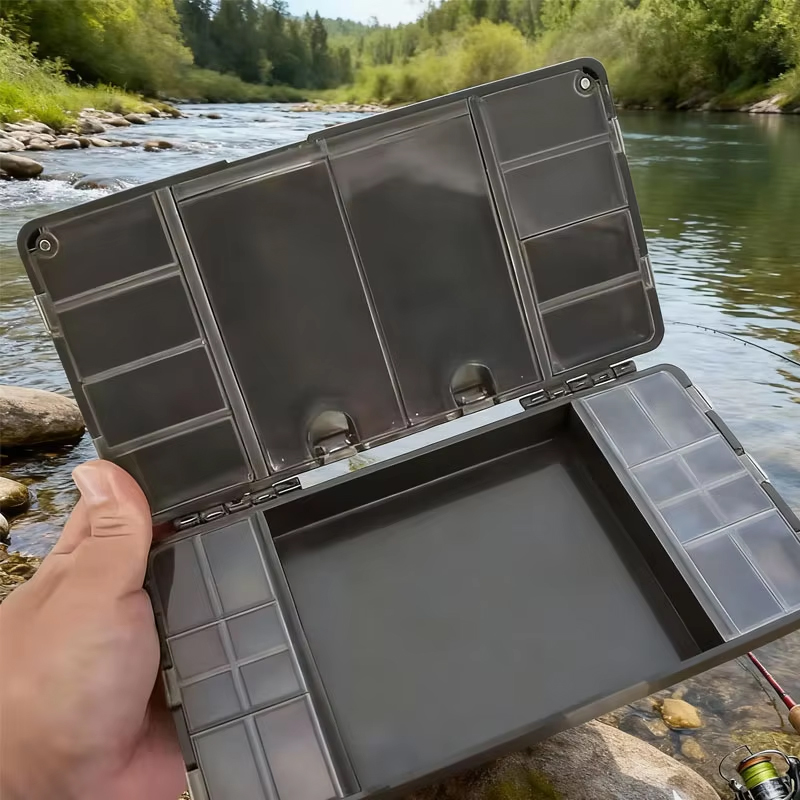 Caja de aparejos de PVC duro d - Fishing Equipment Organizer reseña y precio