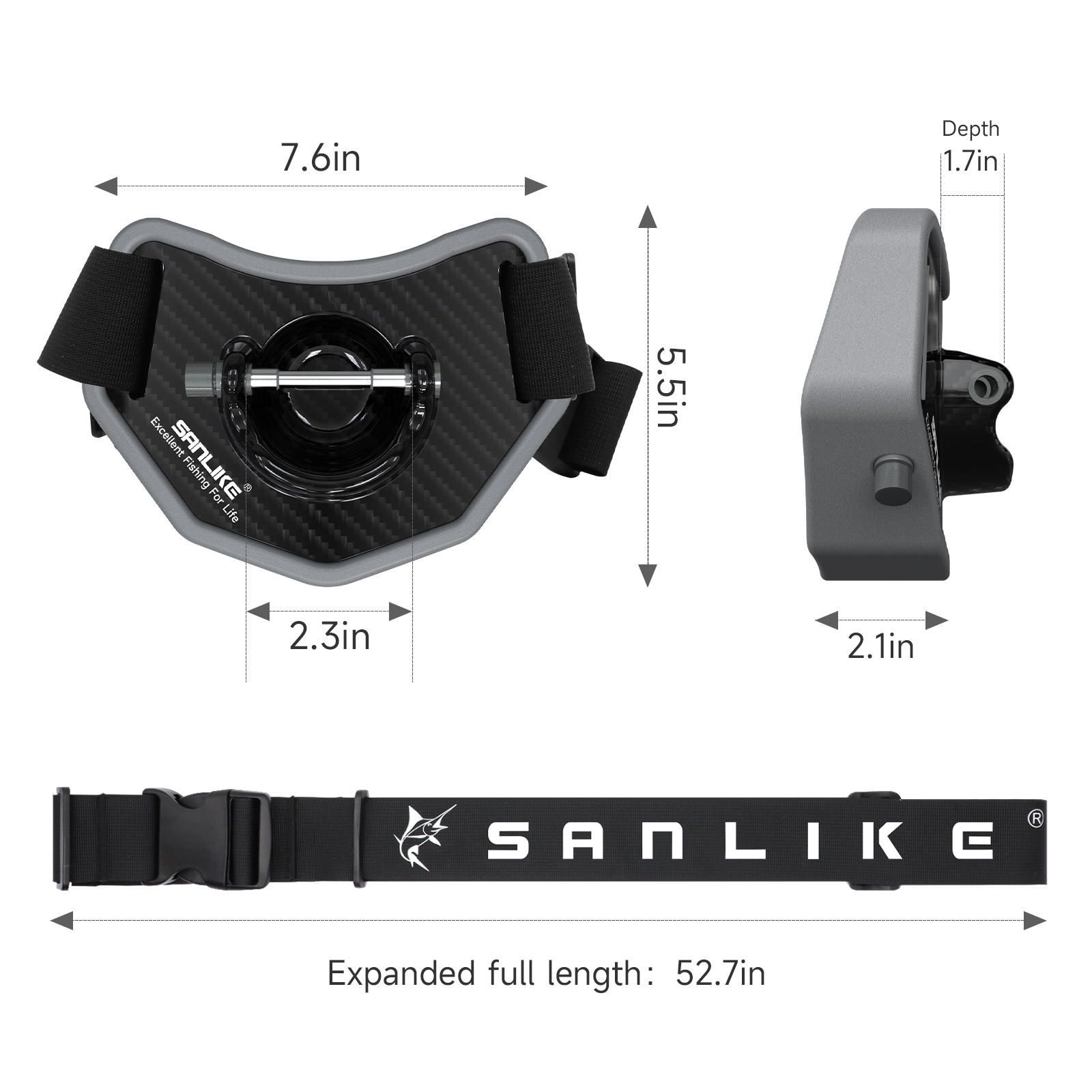 SANLIKE cinturón de lucha de p - Carbon Fishing Rod reseña y precio