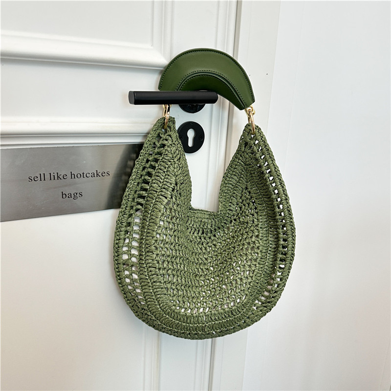 Bolso de mano de paja tejido a - Fishing Equipment Market reseña y precio