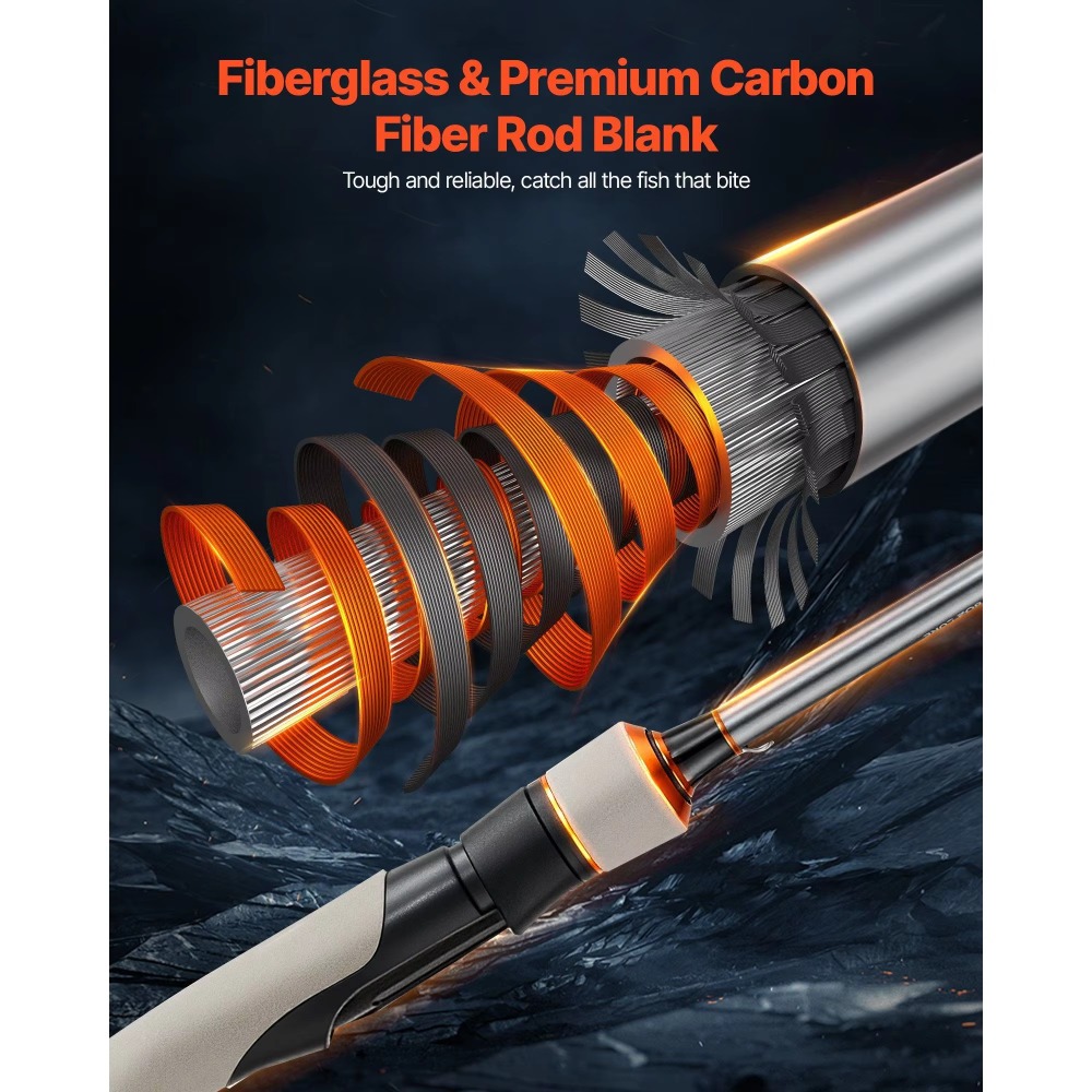 Caña de Pescar de Fibra de Car - Carbon Fishing Rod reseña y precio