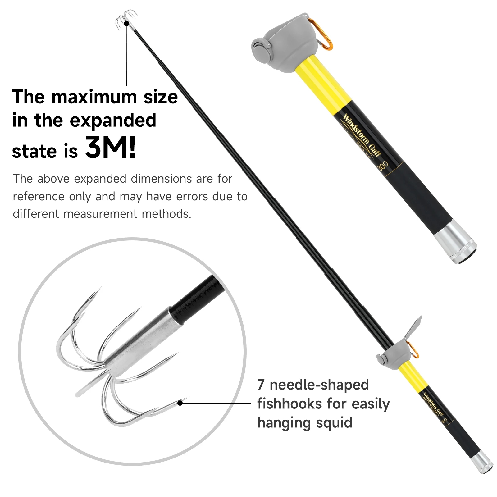 SANLIKE-anzuelo de calamar de  - Carbon Fishing Rod reseña y precio